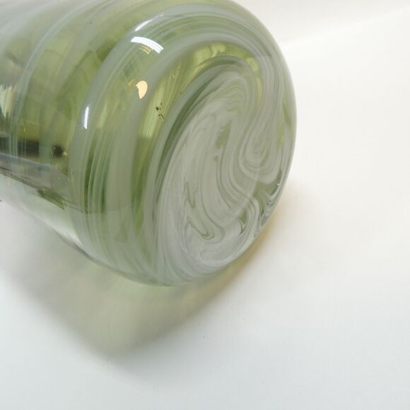 Ikea Iina Vuorivirta Green Swirl Glass Vase 2017 MCM - Picture 9 of 9